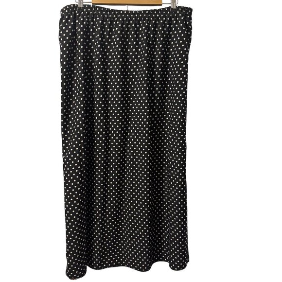 CW Classics Floral & Polka Dot Reversible Skirt Sz 1X Polyester women skirt - Picture 5 of 12